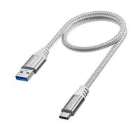 Fasgear Cable USB C a USB 3.1 Gen2 0,5m,USB C Android Auto,10Gbps Transferencia de Datosde,Carga Rápida 3A Compatible con Sam-sung Galaxy S24 S23 S22 Hua-wei LG Externo SSD i-Pad Pro X-Box Swit-ch PS5