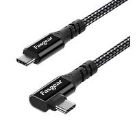 Fasgear Cable USB C para Macbook Pro SuperSpeed 20Gbps USB 3.2 Gen 2x2 Cable trenzado tipo C de carga rápida de 100 W, salida de video 4K Thunderbolt 3 compatible con i-Pad, Galaxy(1m, Negro)