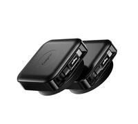 Fasgear Cable USB C retráctil para escritorio, paquete de 2 unidades, cable tipo C de 6 pies + 6 pies, 60 W, PD/PPS, carga rápida para iPhone 17, 16, 15, series iPad Pro, Mac-Book/Sam-Sung, cable USB