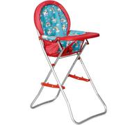 Fash n kolor Silla alta con bandeja, se adapta a muñecas de bebé de hasta 20 pulgadas, silla alta de juguete con estampado de flores (edición limitada)