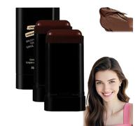 Fashaura Hair Dye Comb, Betun Para Canas, Hairdressing Wand Color, 2-In-1 Hair Color Stick, Safe and Convenient Hair Dye Comb for Women Men, Portable Dye Comb for Gray Hair Coverage (2Pcs Coffee)