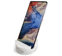 fashciaga Lujoso Soporte de mármol para teléfono Celular, Tableta, Escritorio, encimera, Mesa, mesita de Noche, Soportes para teléfono móvil de Piedra Maciza y Pesada
