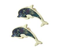 Fasheepfa Paquete de 2 tiradores de aleación de zinc para cajones con diseño de delfín, manijas coloridas para puerta de armario, decoración de habitación de niños, cocina, sala de estar (multicolor)