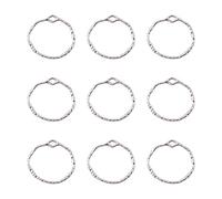 FASHEWELRY 100 colgantes de aleación con bisel de espalda abierta, diseño hueco de platino, colgante de marco de flores prensadas para aretes de resina, collar, joyería, 21,5 x 22,5 x 1,5 mm