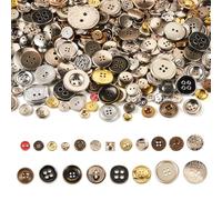 FASHEWELRY 400-600 Piezas Botones de Resina 7-25mm Botones de Resina Coloridos para Costura y Manualidades Manual 2 Agujeros 4 Agujeros para Bricolaje Punto Ganchillo Manualidades Adorno Hecho a Mano