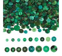 FASHEWELRY 400-600 Piezas Botones de Resina 7-25mm Botones Manuales de Costura Artesanal de Resina Colorida 2 Agujeros 4 Agujeros para Manualidades DIY Tejido Crochet Artesanía Adorno Hecho a Mano