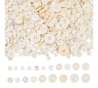 FASHEWELRY 400-600 Piezas Botones de Resina 7-25mm Botones Manuales de Manualidades de Resina Colorida 2 Agujeros 4 Agujeros para Manualidades DIY Tejido Ganchillo Artesanía Adorno Hecho a Mano