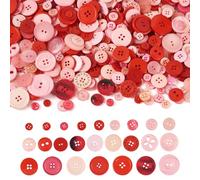 FASHEWELRY 400-600 Piezas Botones de Resina 7-25mm Botones Manuales de Resina Colorida para Costura Artesanal 2 Agujeros 4 Agujeros para Manualidades DIY Tejido Ganchillo Artesanía Adorno Hecho a Mano