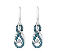 Fashion 8 Character Ear Hook Short Super Shiny Diamond Light Luxury Womens Earrings Dangling