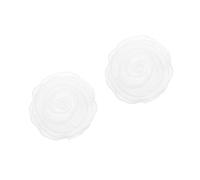 Fashion Accessories Brooch Festivals Large Pin Fabric Rose Brooches Women Lapel Pins for Wedding Badge Organza White