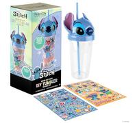 Fashion Angels Disney STITCH Tumbler Design Kit - Includes 16 oz Experiment 626 Tumbler and 100 Waterproof Lilo and Stitch Stickers - Ages 8 And Up