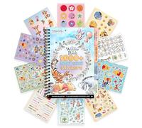 Fashion Angels Disney Winnie the Pooh - Libro de colección de 1000 calcomanías con pestañas, incluye calcomanías holográficas, de vinilo y del alfabeto con Pooh, Piglet, Tigger y amigos, para niños a