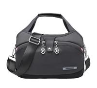 Fashion Anti-Theft Handbag for Women Waterproof Oxford Crossbody Bag Multi-Pocket Shoulder Messenger Bag Lightweight Travel Satchel with Adjustable Strap for Ladies Daily Use (F)