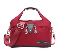 Fashion Anti-Theft Handbag for Women Waterproof Oxford Crossbody Bag Multi-Pocket Shoulder Messenger Bag Lightweight Travel Satchel with Adjustable Strap for Ladies Daily Use (K)