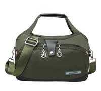 Fashion Anti-Theft Handbag for Women Waterproof Oxford Crossbody Bag Multi-Pocket Shoulder Messenger Bag Lightweight Travel Satchel with Adjustable Strap for Ladies Daily Use (B)