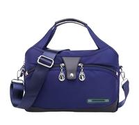 Fashion Anti-Theft Handbag for Women Waterproof Oxford Crossbody Bag Multi-Pocket Shoulder Messenger Bag Lightweight Travel Satchel with Adjustable Strap for Ladies Daily Use (J)