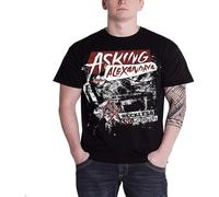 Fashion Asking Alexandria Reckless Unisex 100% Cotton Short-Sleeve T-Shirts Black S