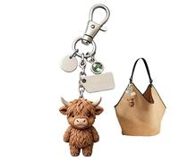 Fashion Bag Charm, Resin Cute Keyring Set, Mini Cartoon Pendant Accessory System, Durable Decorative Key Holder with Trendy Style, Keychain for Gift Birthday Friends Family