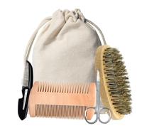 Fashion Barba Forming Set Para Hombres Siche -dientes Dientes Finos Peine Plegable Campo Cabello Accesorios Cuidado Barba Herramienta Recorte