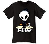 Fashion Blind Skateboard Logo Sport Black Men's T-Shirt Size S-3XL
