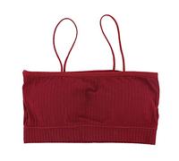 Fashion Bra for Women Sexy Sports Tops for Top Fitness Yoga Female Pad Sportswear Vest Tank Sport Push Up Bralette, Orange, L(Wine Red,L)