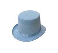 Fashion British Style Flat Top Hat for Magician Costume Performances Theatrical Plays Musicals Top Hats Adult Kids - DSW 26s