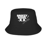 Fashion Bucket Hat Rapero Chris Brown Breezy Bowl XX Tour Bob Hat Chica Chico Pescador de algodón Gorras Gorra Reversible de Pesca Sun