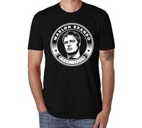 Fashion Casual Short Sleeved Rock Marlon Brando The Wild Men's T-Shirt tee Black M