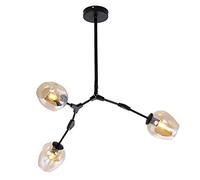 Fashion Chandelier Chandeliers, Industry Sputnik Chandelier, 3S Gold Ceilingd Century Adjustable Hanging Fixture for Kitchen Living Room Bedroom/Amber./8S Light Fixture(Amber.,3S)