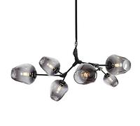 Fashion Chandelier Chandeliers, Industry Sputnik Chandelier, 3S Gold Ceilingd Century Adjustable Hanging Fixture for Kitchen Living Room Bedroom/Amber./8S Light Fixture(Gradient Smoke Gray