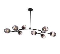 Fashion Chandelier Chandeliers, Industry Sputnik Chandelier, 3S Gold Ceilingd Century Adjustable Hanging Fixture for Kitchen Living Room Bedroom/Amber./8S Light Fixture(Gradient Smoke Gray