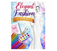 Fashion Coloring Book For Adults: Stylish Outfit Designs for Relaxation and Creativity