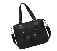 Fashion Crossbody Bag Canvas Multi-Pocket Shoulder Purse Casual Work Tote Handbag for Women Women Multi-pocket Canvas Toted Bag