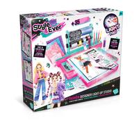 Canal Toys - Style 4Ever - Fashion Designer Studio con Luz y Telas | Con Luz LED, Plantillas Electroestáticas, Telas Reales, Lápices de Colores, Rotulador, Gemas, Cintas Adhesivas y más