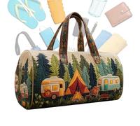 Fashion Duffle Bag, Artistic Organizer Travel Bag, Quilted Carry on Bags with Spacious Interior, Durable Material Construction, Bags with Adjustable Strap, Accessory for Commuting and School