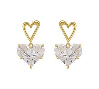Fashion Elegant Luxury Little Peach Heart Ladies Christmas Party Banquet Jewelry High-End Earrings