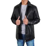 Fashion_First Dean Winchester Supernatural Jensen Ackles - Chaqueta vintage de piel de oveja para hombre, Negro clásico., 4XL