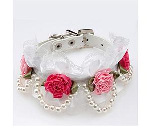 Fashion Goods for Pets Dog Collars for Puppy Flower Necklace Lace Collars for Dogs Accessories Lovely Cats Collar
