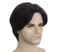 Fashion Handsome Adult Men Brown Short Straight Wig Full Hair Wig Party