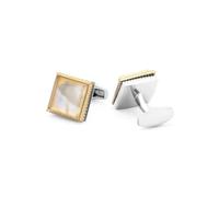 Fashion High-end Geometric Crystal Cufflinks for Men's Business Banquet French Shirts(Silver color-08)