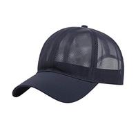 Fashion Hop - Gorra unisex para hombre, gorra de sol y mujer, gorra teñida, visera para adultos, azul marino, Talla única