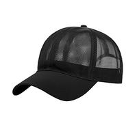 Fashion Hop - Gorra unisex para hombre, gorra de sol y mujer, gorra teñida, visera para adultos, Negro, Talla única