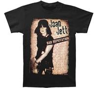 Fashion Joan Jett Bad Reputation Custom Design Unisex 100% Cotton Short-Sleeve T-Shirts Black M