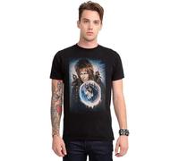 Fashion Labyrinth Movie Poster Art Printed Unisex 100% Cotton Short-Sleeve T-Shirts Black S