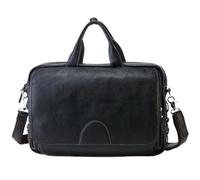 Fashion Leather Men Briefcase 14"Laptop Business Bag Male Office Attache Case Portfolio Tote Handbag
