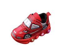 Fashion LED Light Baby Shoes Casual Children Shoes Boys Girls Sandals Soft Kids Sports Shoes Outdoor Sport Shoes Mädchen, rojo, 26 EU
