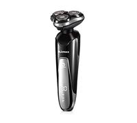 Fashion·LIFE Afeitadora Rotativa para Hombre Afeitadora Eléctrica Recargable Inalámbrica Maquina de Afeitar Húmedo y Seco-Negro