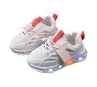 Fashion Light Baby Shoes Casual Children Shoes Boys Girls Sandals Soft Kids Sports Shoes Mädchen Sneaker 24, Blanco, 25 EU