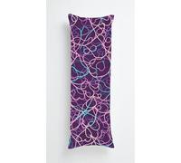 Fashion Line Body Pillow Case Cover 50x150cm, Long Backrest Cushion Pillow Protector with Zipper, Decorative Bedding Pillowcase, Soft Body Pillow Cover for Couch Bedroom Purple