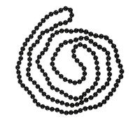 Fashion Long Sweaters Chain Black Strand Women's Pearl Necklace Set for Daily Wear